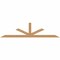 Ekena Millwork Saratoga Smooth Timber Gable Bracket, Western Red Cedar, 84"W x 21"H x 1 1/2"D x 3 1/2"F, 6/12 Pitch GBW084X21X0204SAR00SWR - alternate 1